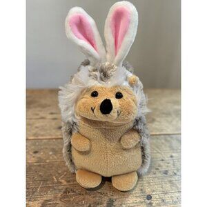 Hedgehog Plush Toy With Bunny Ears - Frankford Soft & Cuddly Stuffed Animal 8 In